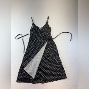 H&M Monochrome Midi Dress Size XS